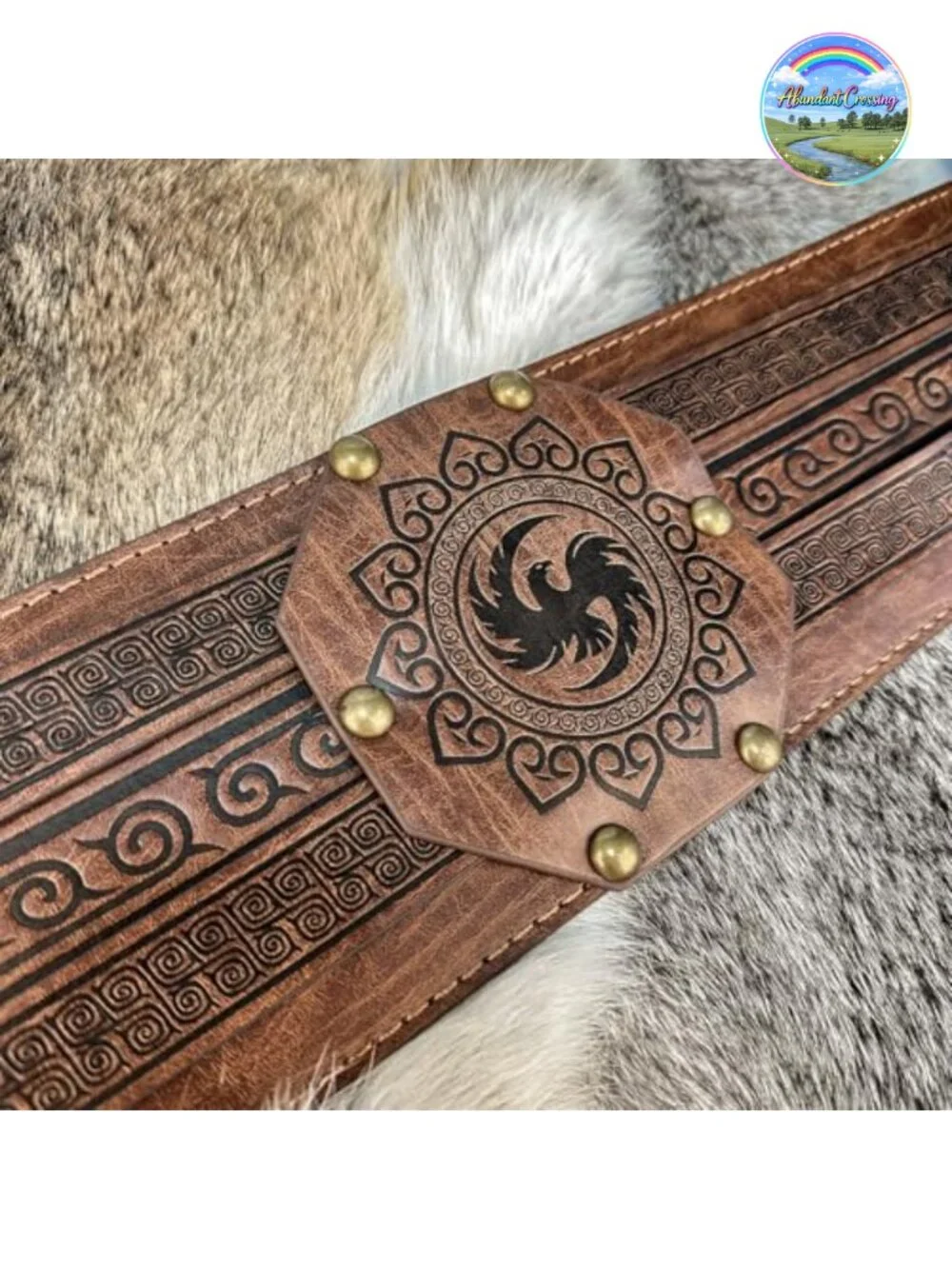 Viking Wide Belt Faux Leather Medieval Corset LARP Costume
